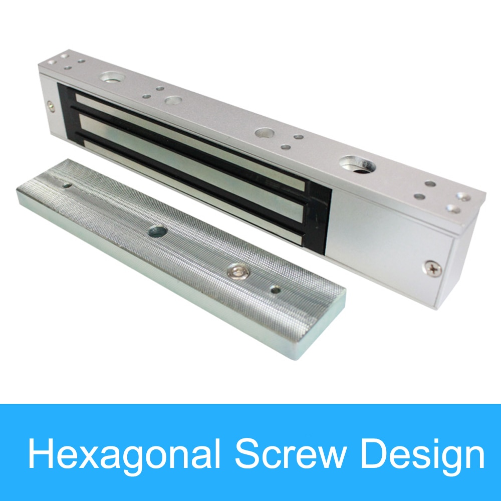 Magnetic Electric Lock Electromagnetic Door Lock DC 12V Single Door Lock Holding Force 60KG-350KG for access Control system