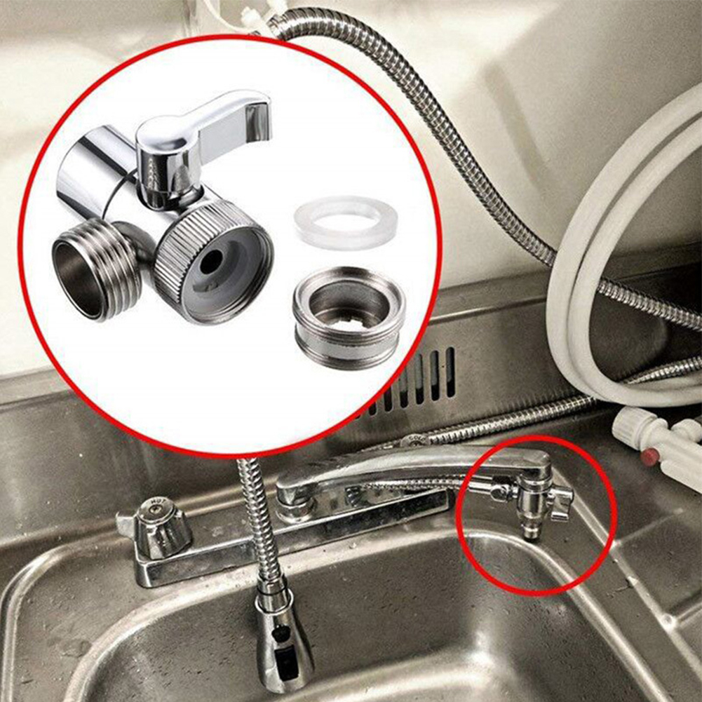 1-10PCS Switch Faucet Adapter Kitchen Sink Splitter Diverter Valve Water Tap Connector Separator For Sink Toilet Bidet Shower
