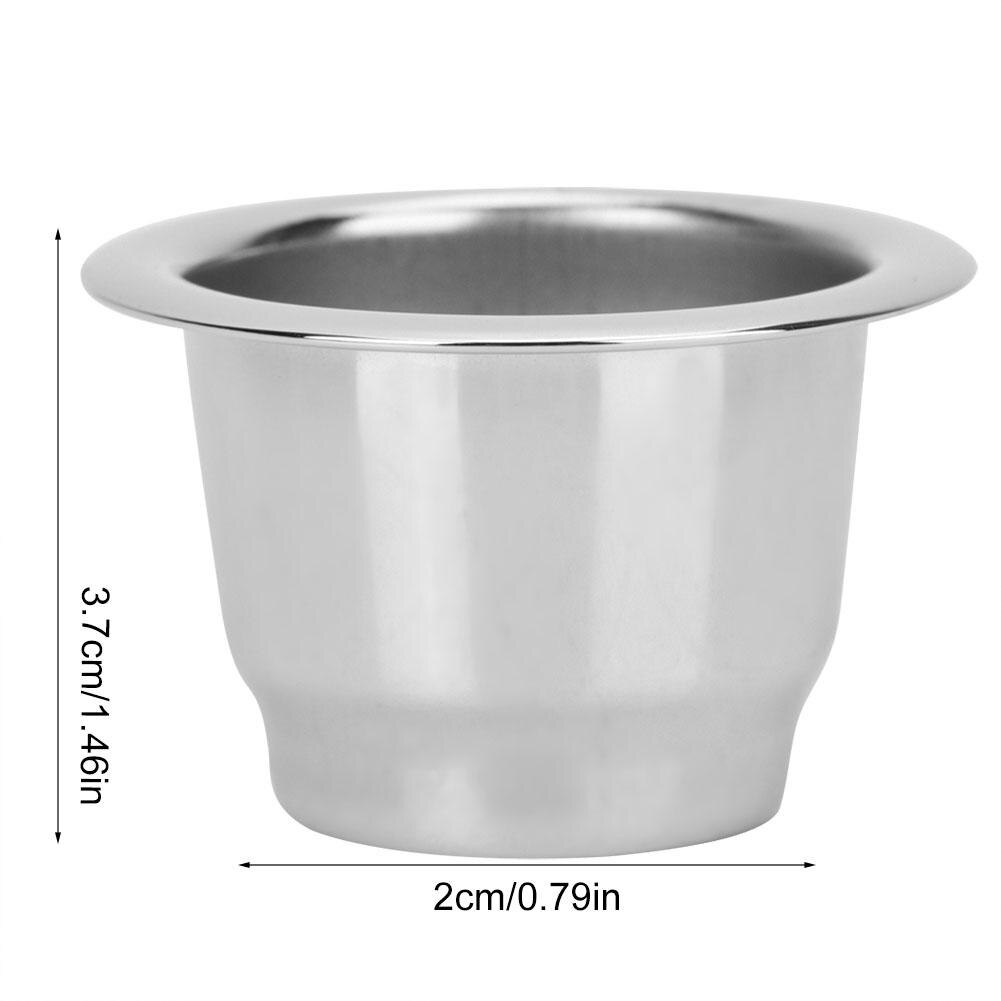 Cuillère à capsules de café en métal inoxydable rechargeable cuillère à capsules de café Nespresso réutilisable avec Clips inviolable pour Capsule Nespresso
