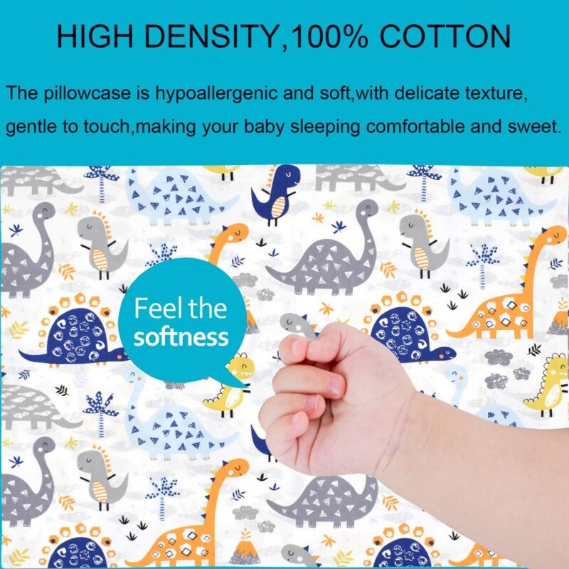 Enveloppe de taie d&#39;oreiller en coton pour enfants, housse de coussin pour bébé, douce et respirante, pour 13x18 pouces, 14x19 pouces, 12x16 pouces
