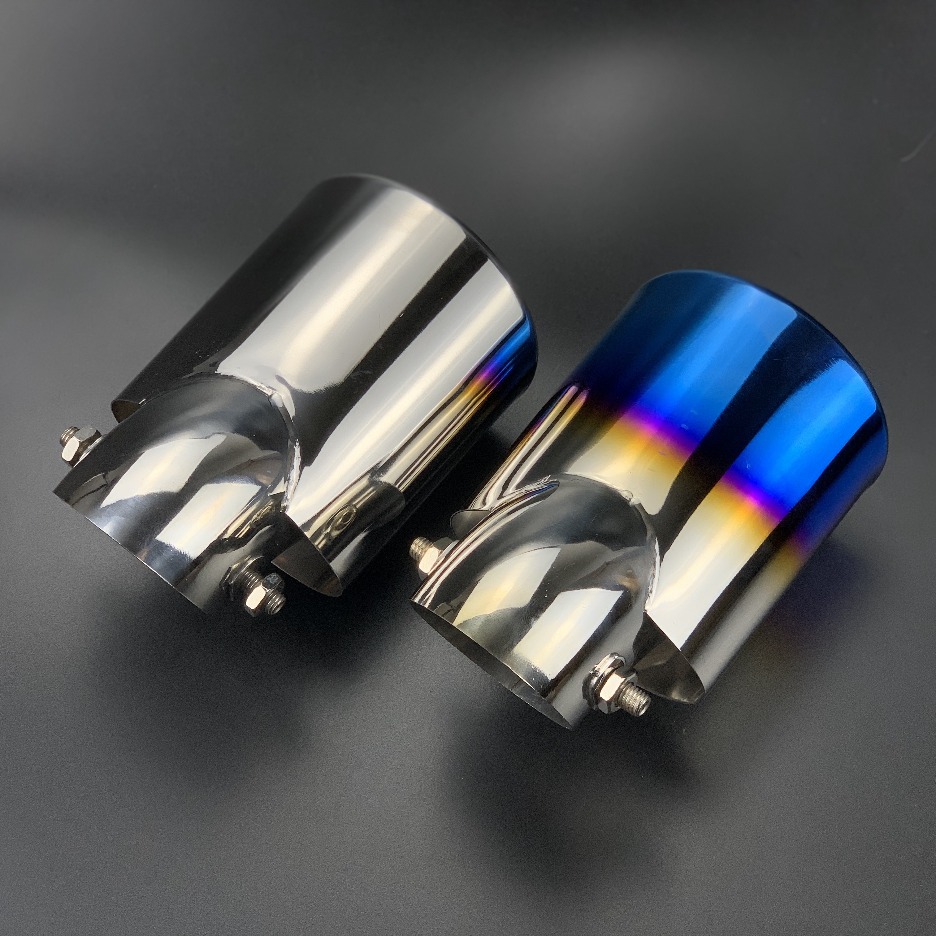 Automobile Exhaust Muffler Stainless Steel Tube Chrome Modified Rear Tail For Mitsubishi Outlander Car accessories