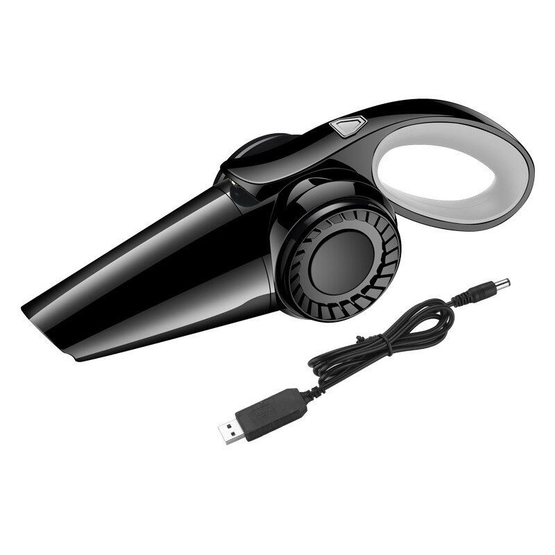 Wireless/Wired Dual-Purpose Wet Dry Handheld Lamp With built-in battery High Power Car Vacuum Cleaner For Cars Homes Seats: Black and grey