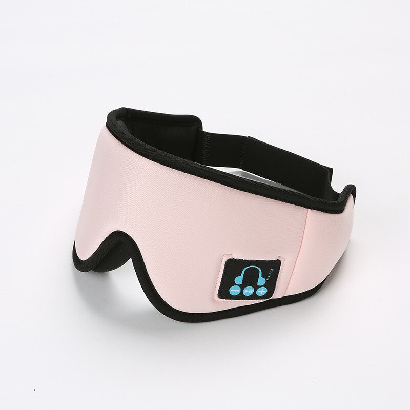 Auriculares inalámbricos para dormir, audífonos con Bluetooth 5,0, máscara de ojos 3D con micrófono para dormir de lado, transpirables, llamada de viaje y música: Pink