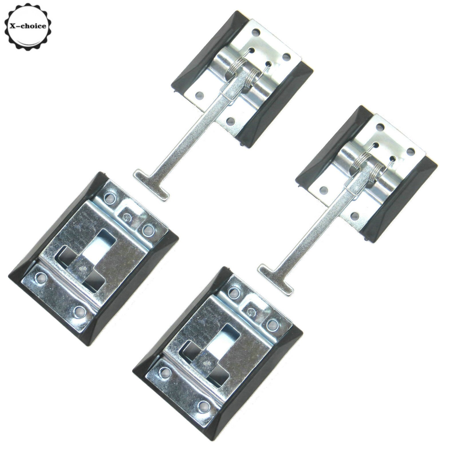 Metal T-style Entry Door Catch Holder for RV Camper Trailer Galvanized Iron: 2 Pcs