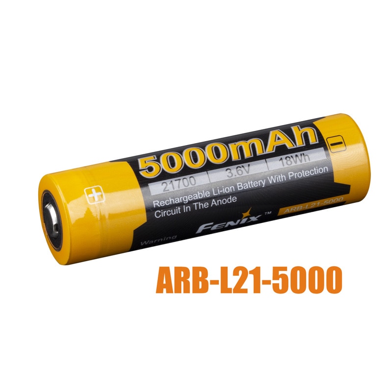 Fenix ARB-L21-5000 21700 oplaadbare Li-Ion batterij 5000mAh met PD36R gewijd