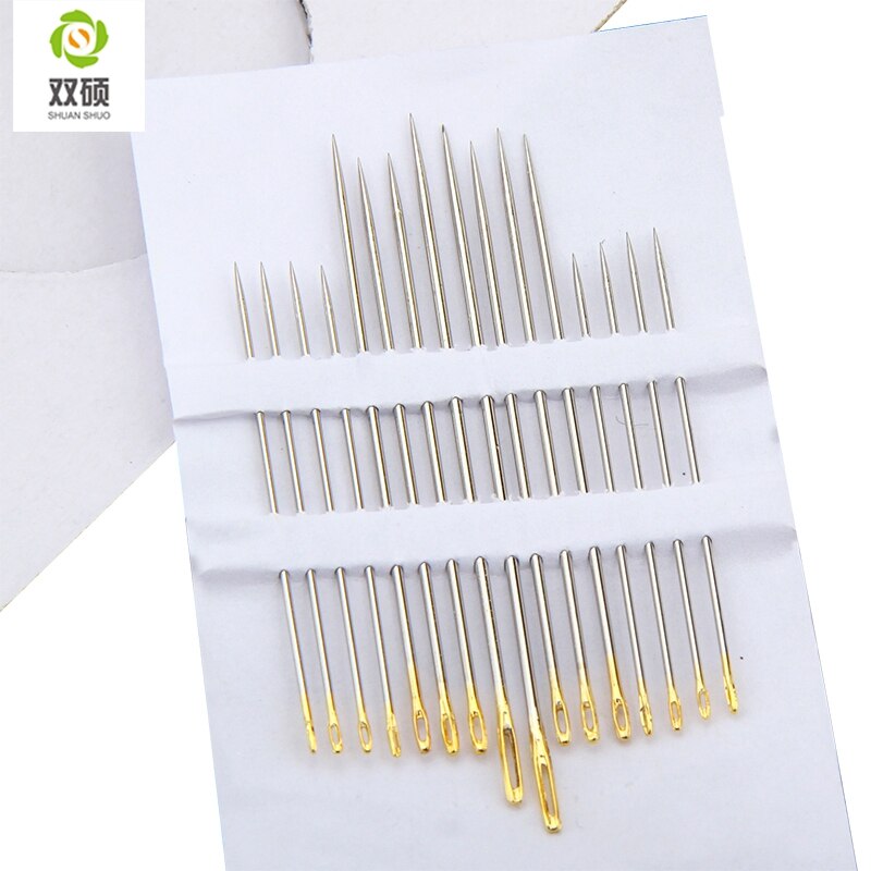 Shuan Shuo Goud Staart hand Naald Voor Naaien DIY Hand Stitch Diverse 80 stks/partij 5 Pack