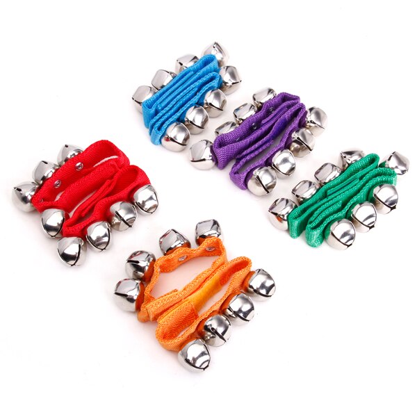 Paar Pols Enkel Bells Jingle Bell Band Armband Kids Vroege Muziek Onderwijs