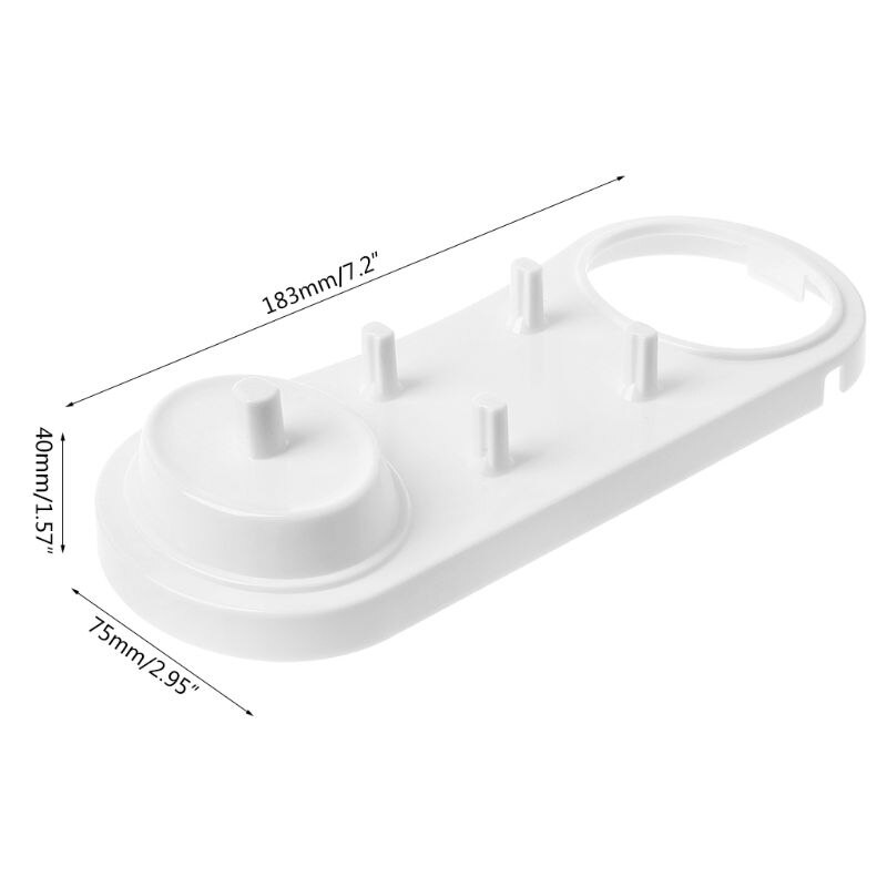 Soporte eléctrico para cepillo de dientes, soporte para cabezal de cepillo de baño, 4 cabezales y 1 cepillo de dientes y 1 cargador