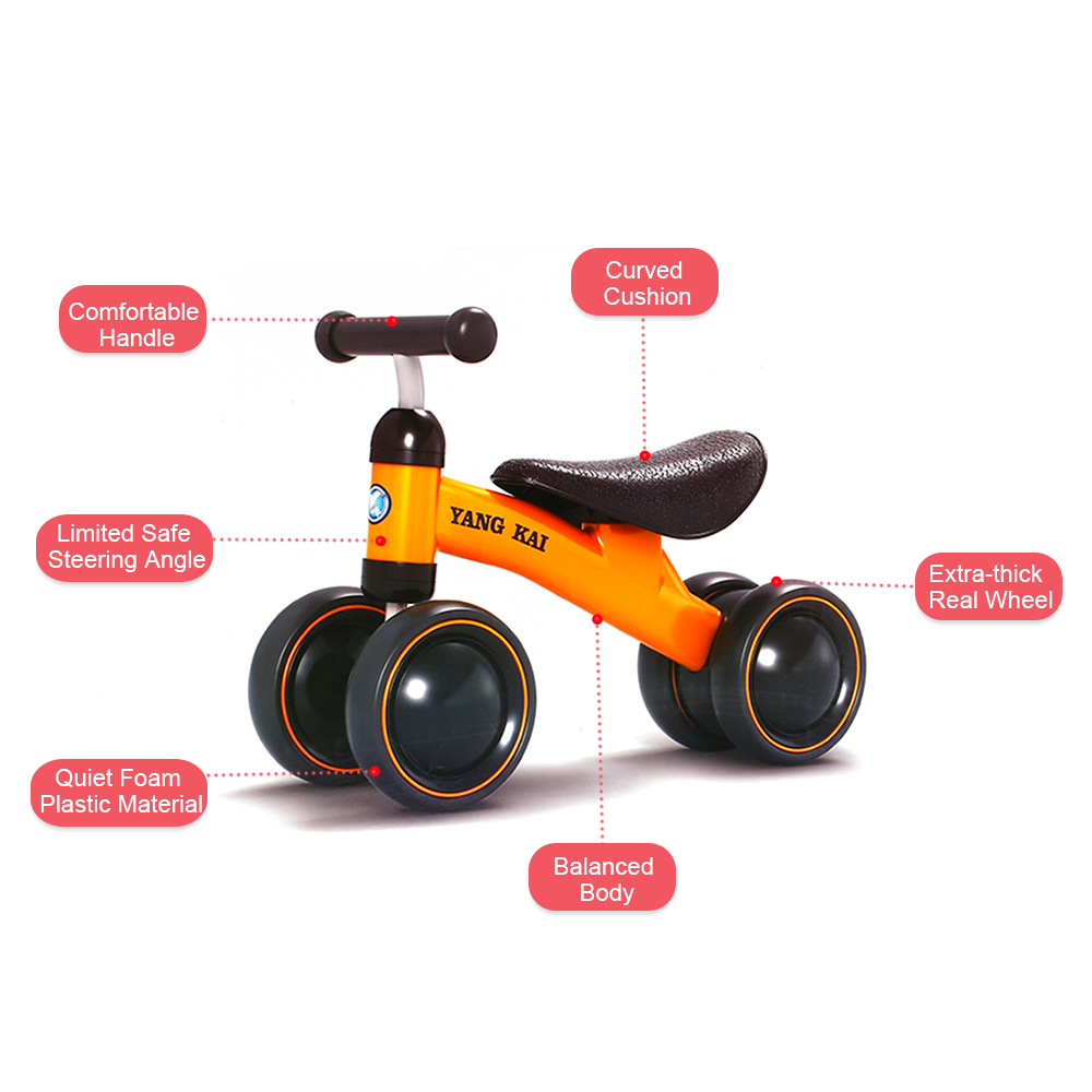 YANG KAI Q1 +-Bicicleta de equilibrio para bebé, aprender a caminar, aprender a caminar, aprender a andar, sin Pedal, juguetes para niños pequeños de 1 a 3 años