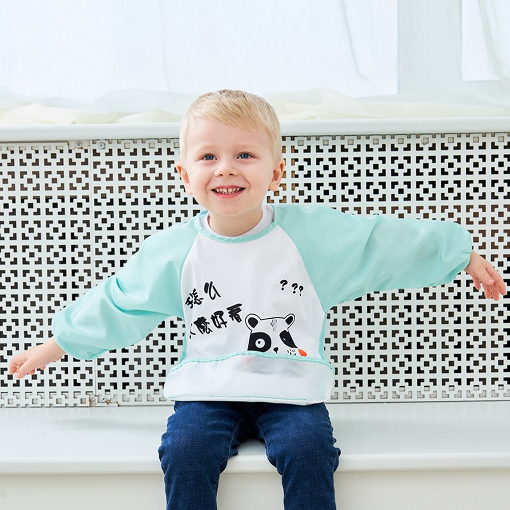 Baogaier Slabbers Kinderen Waterdichte Tela Bib Baby Meisje Jongen Baberos Vlekbestendig Slabbetjes Babero Slabber Voeden Baby Dingen: Have pockets 1