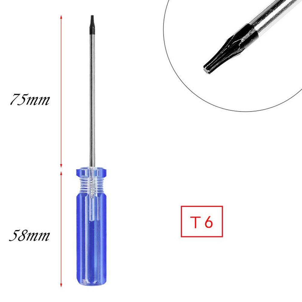 Kit de herramientas de reparación de destornilladores Torx T6 T8 T9 T10 para Macbook, portátil, HDD, PS5, PS4, PS3, Xbox One y Xbox 360 Reparación de controladores: Rojo