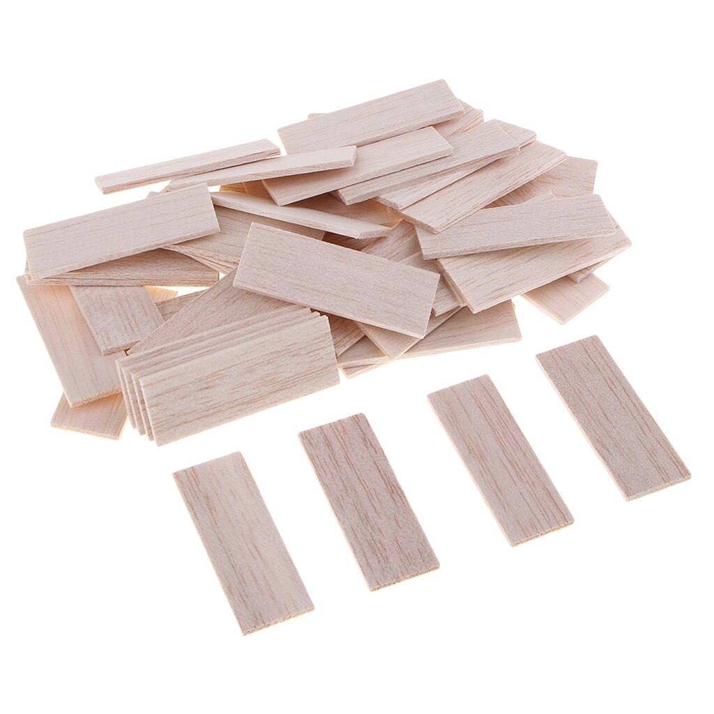 Balsa Wood Unfinished Hardwood Sticks Dowel DIY Model Woodcraft Strips Craft DIY Woodworking Supplies