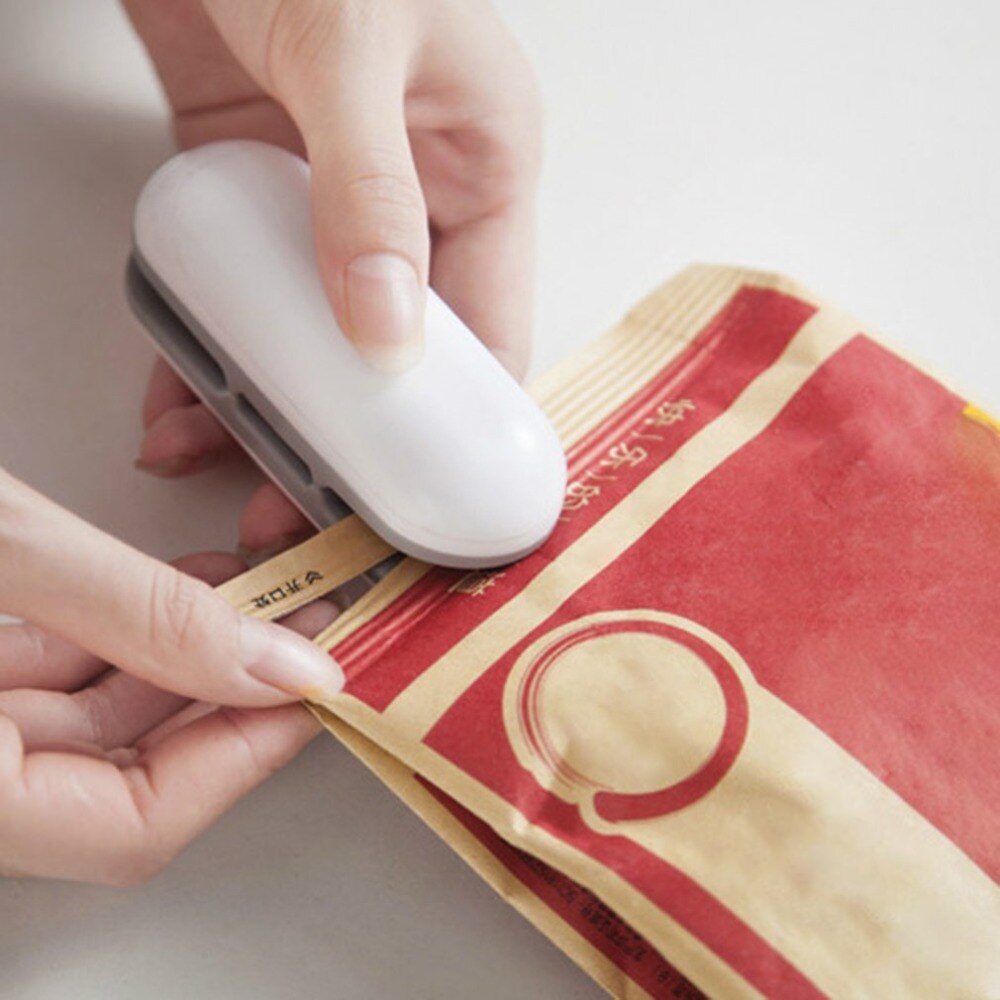 Food sealer maskine håndtryk praktisk mini snack plastikpose vakuum mad varmeforsegling og emballeringsmaskine