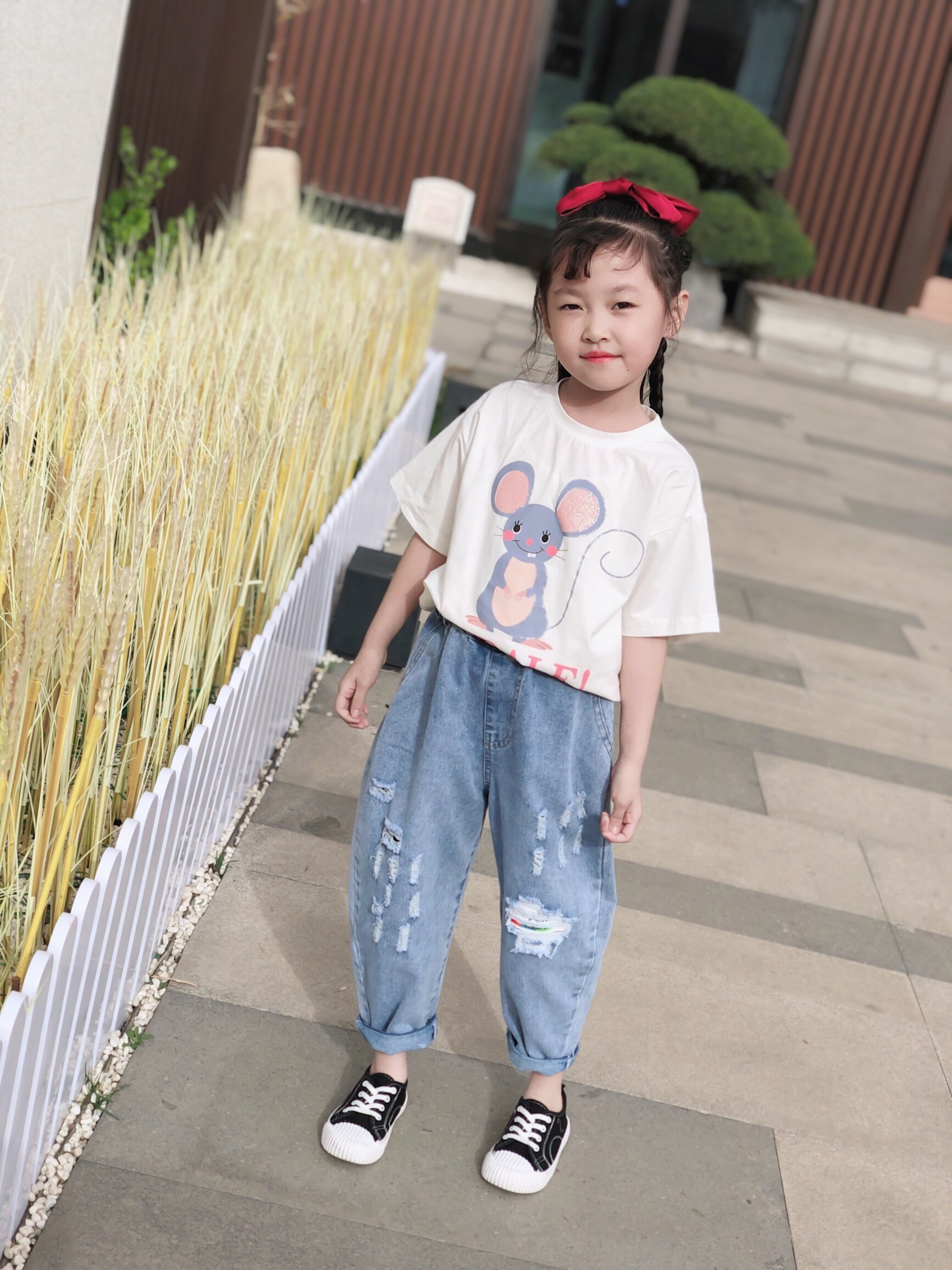 Teen Girls Holes Jeans Spring 8 10 12 years Kids Girls Long Pants