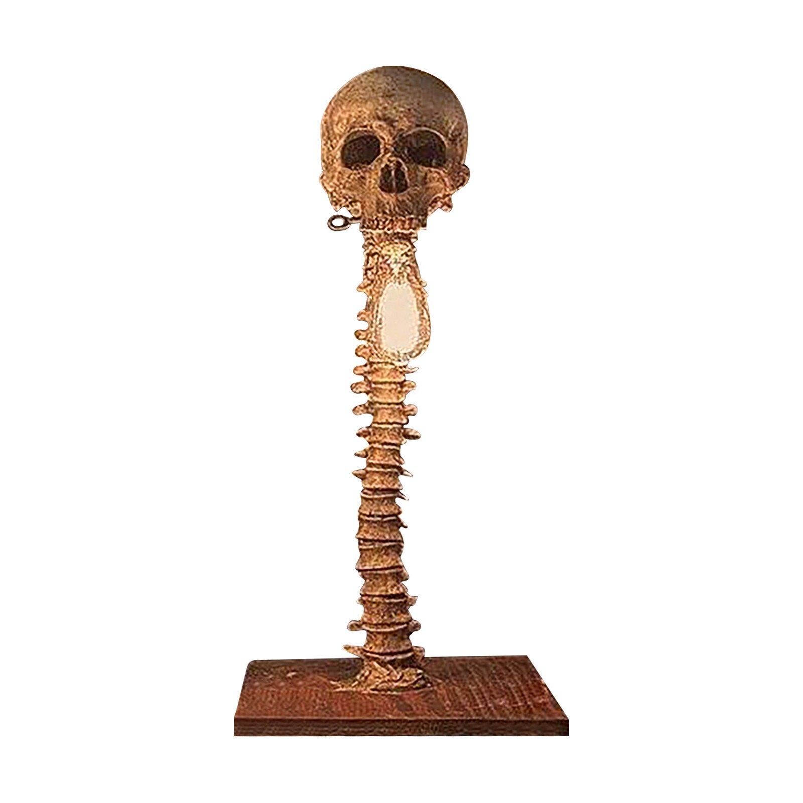 Halloween kranium skelet lampe horror 3d statue bordlys fest ornament rekvisit hjem soveværelse dekoration skræmmende rekvisit