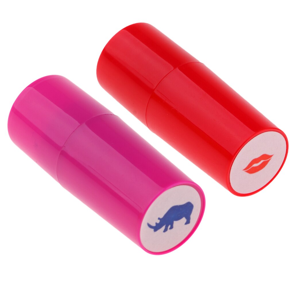 2 pièces/ensemble ABS plastique balle de Golf tampon tampon marqueur Impression joint-longue durée et séchage rapide: Rhinoceros Lips