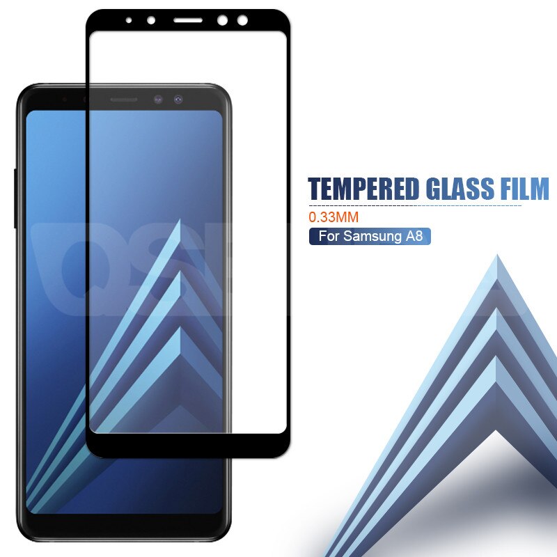 9D Protective Glass On the For Samsung Galaxy A5 A7 A9 J2 J8 A6 A8 J4 J6 Plus Tempered Glass Screen Protector Film