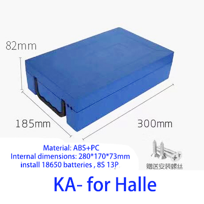 48V 60V 72V KA 20Ah 12Ah Lithium Battery Box 18650 li-ion Pack Cell Housing Case Shell Holder DIY EV eBike E-bike ABS Waterproof: DEEP BLUE