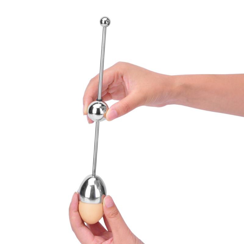 Roestvrijstalen Gekookt Ei Opener Topper Shell Top Cutter Klopper Ruwe Ei Cracker Separator Ei Opener Tool Keuken Gadgets