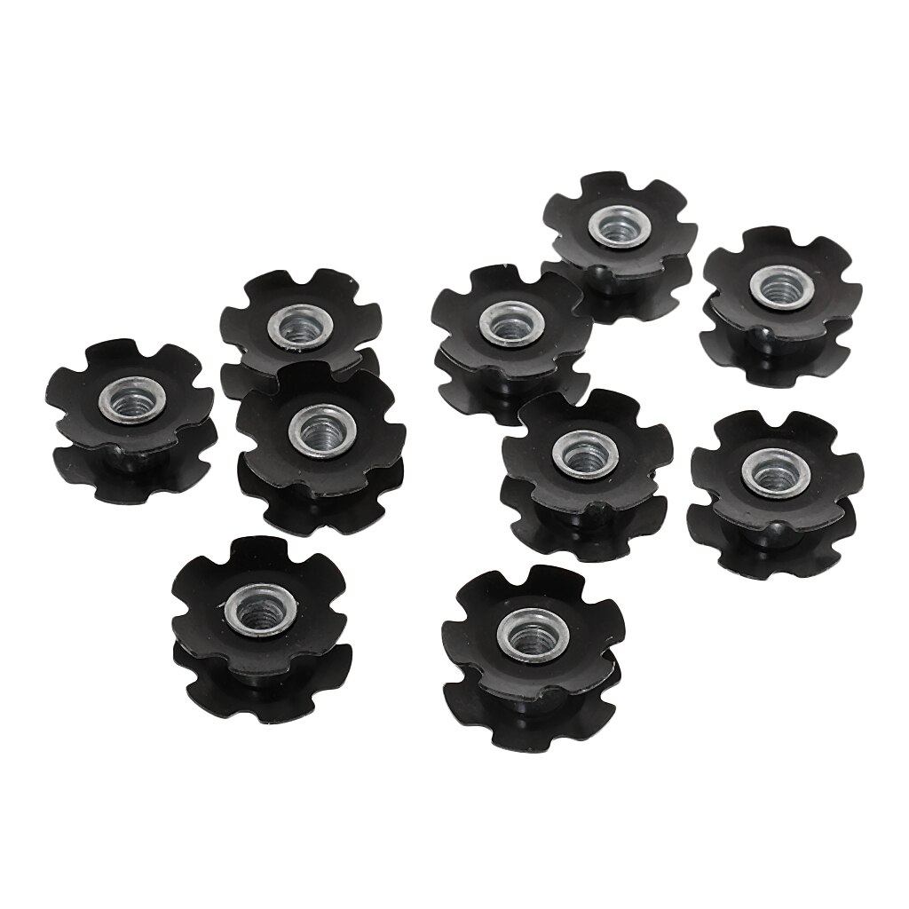 10 Pcs Headset Flanged Star Nut Washer Universal For 1-1/8"/28.6mm Mountain MTB Bike Stem