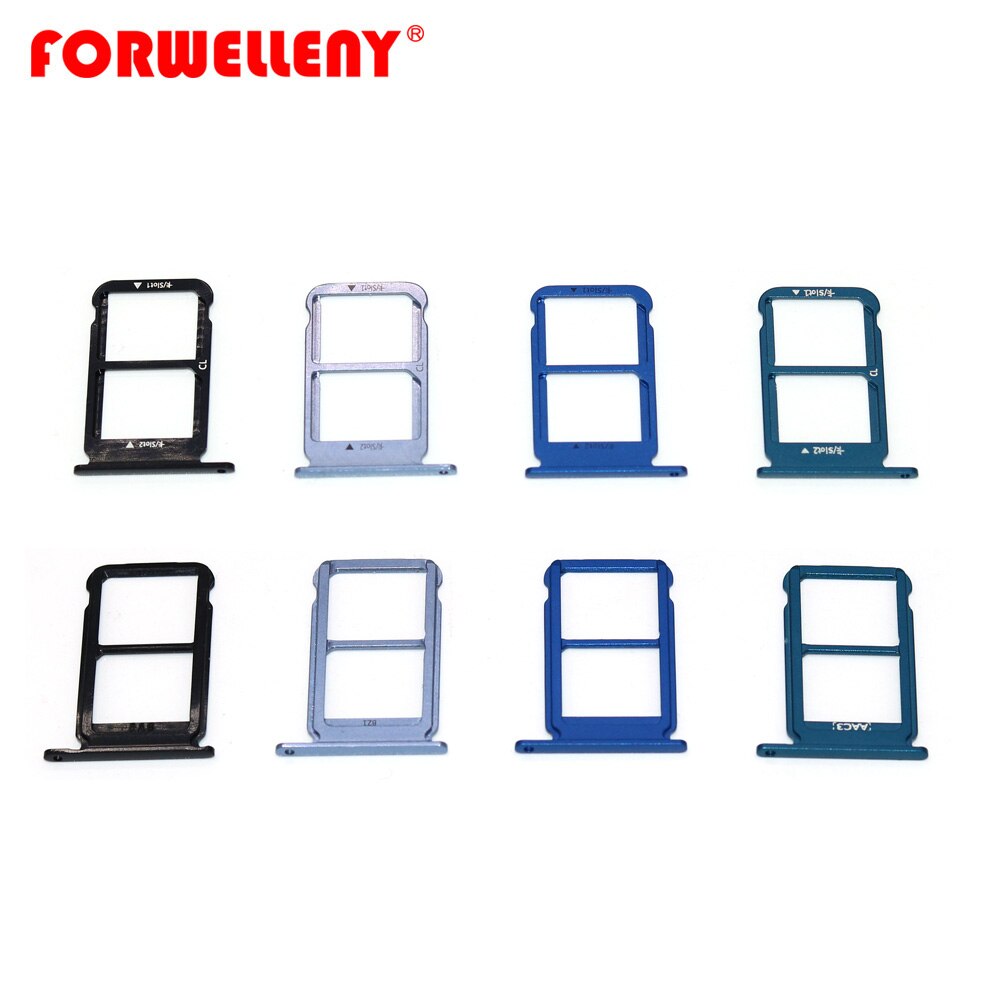 For huawei honor 10 honor10 Micro Sim Card Holder Slot Tray Replacement Adapters black, blue,gray, purple