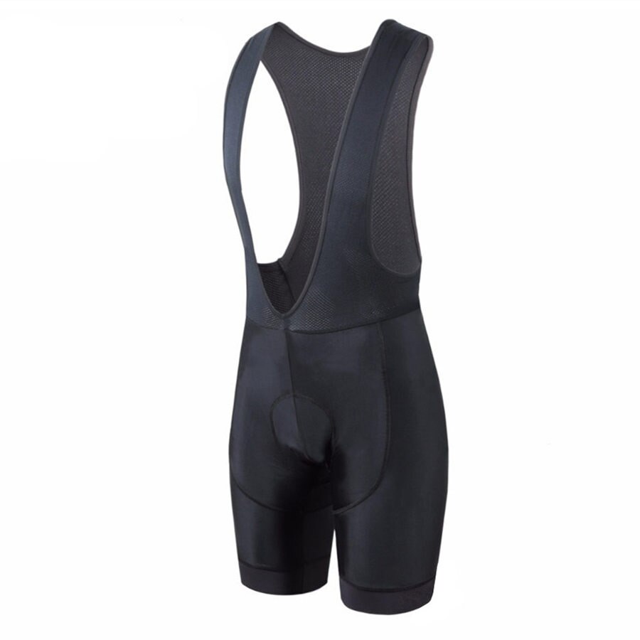 Top Pro Full Black Cycling bib shorts race fit bottom Ciclismo men Cycling Short with 9D gel pad Italy Silicon grippers: S