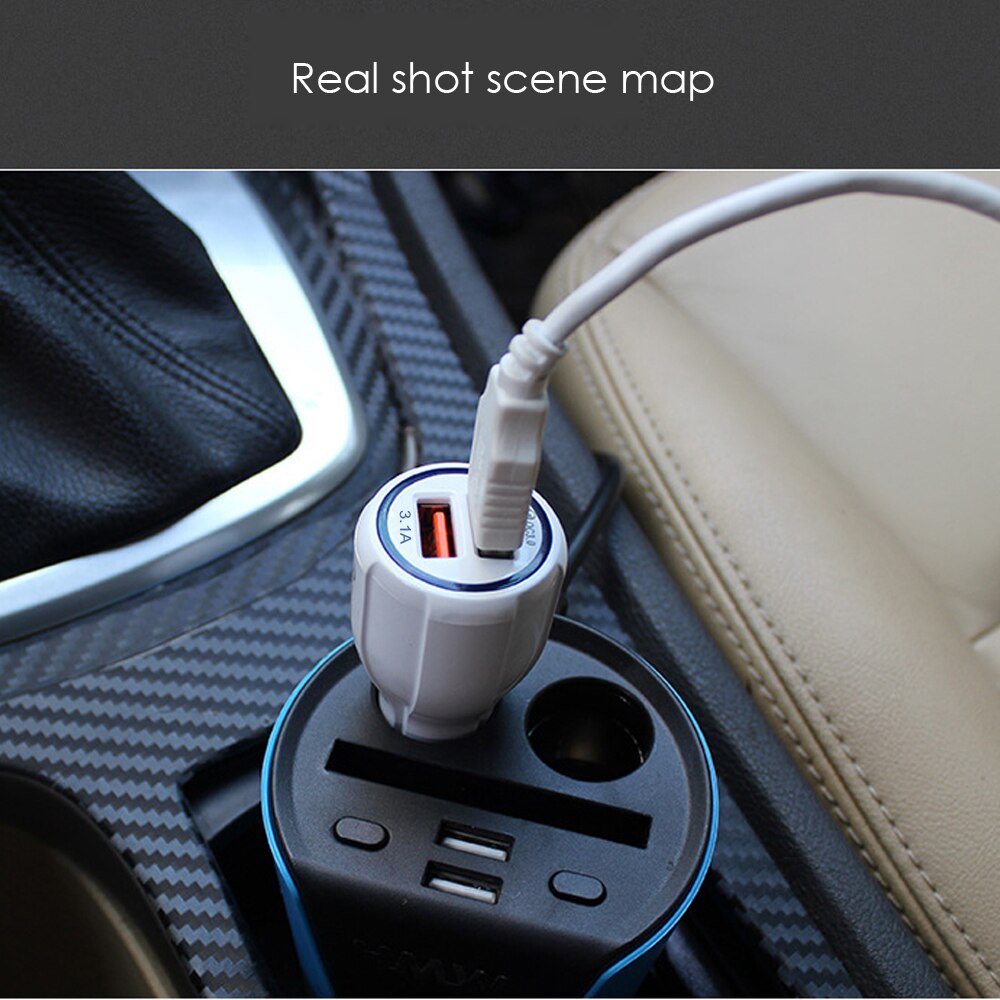 30W QC3.0 Autolader, snel Opladen 3.0 Mobiele Telefoon Oplader 2 Poort Voor Iphone/Ipad Samsung Huawei Xiaomi Rapid Auto En 3A Kabel