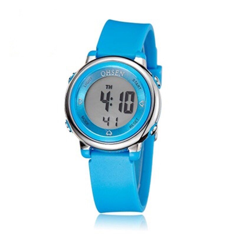 Relogio Feminino Digitale Handgelenk Uhr Weibliche Uhr Sport Uhren Frauen Wasserdichte LED Elektronische Uhr Für Frauen Laufen draussen: Blau