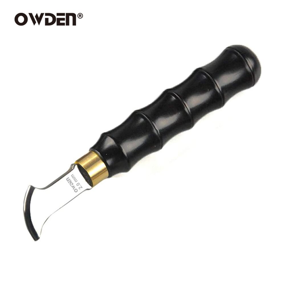 Owden Lederen Edge Creaser Tool Lederen Tool Markering Versieren Line Tool Leathercraft Tool Lederen Edge Tool: 2.0