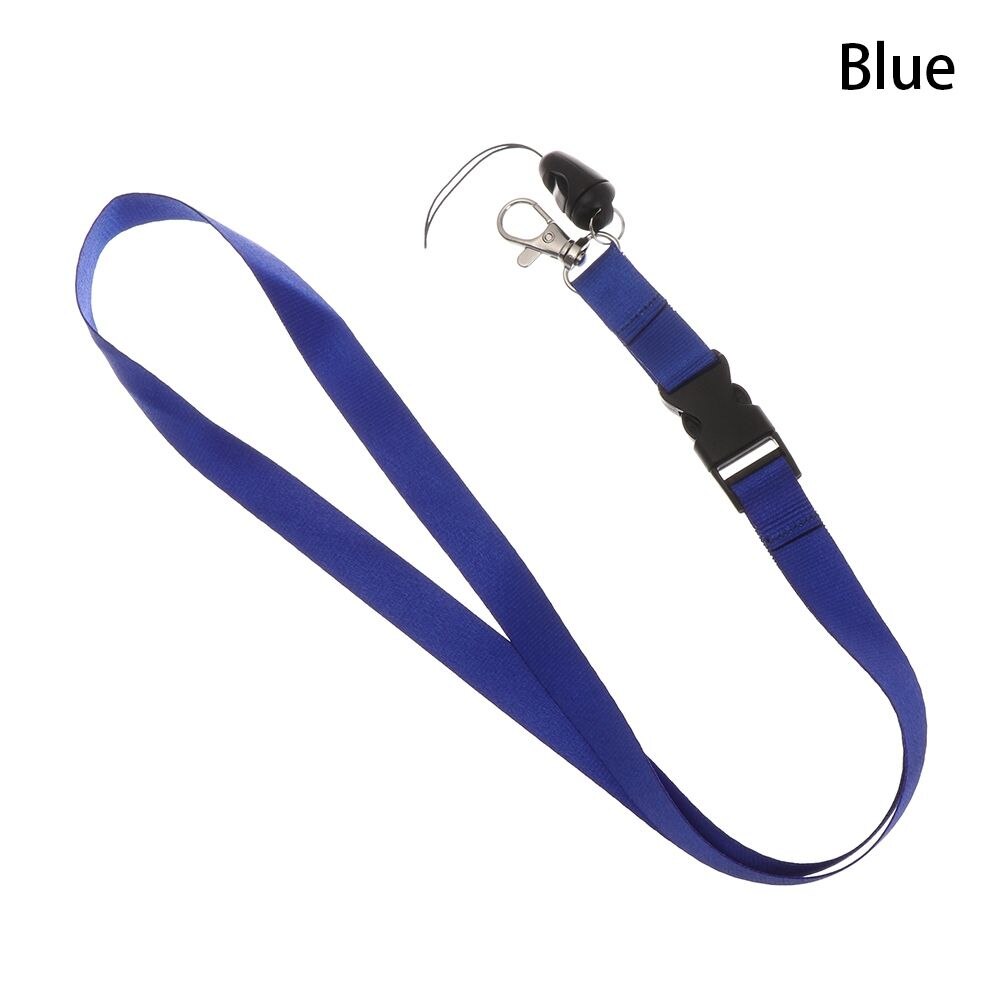 Smycz na telefon komórkowy osobowość smycz na szyje śliczne smycze na klucze ID Card Gym paski na telefon USB smycz na identyfikator liny kamery: Blue-
