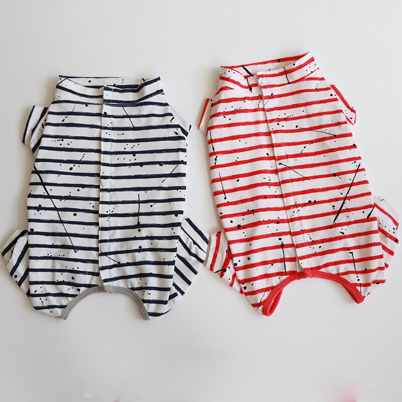 Kjæledyrhund jumpsuit tynn stor bryst bomulls elastisk kjeledress til fest hunder pyjamas fransk bulldog mopper genser valpeklær