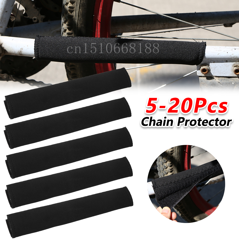 Protector de cadena de cuadro de ciclismo de 5-20 piezas, protectores de vaina de bicicleta de neopreno para protector de cadena de bicicleta de montaña, accesorios para bicicletas