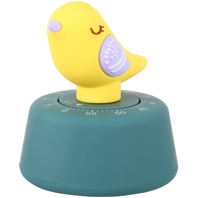 Kitchen Timer Mechanical Egg Timers Figure Countdown Alarm Timer Cooking Learning Work Time Timer For Home: YELLOW