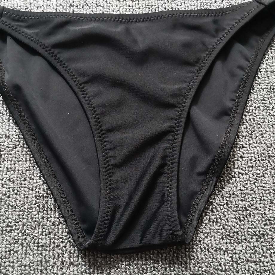 Bañador para niña de 6 a 14 años, Bikini con flecos negros, traje de baño de dos piezas con borlas, Top Halter, trajes de baño para niña