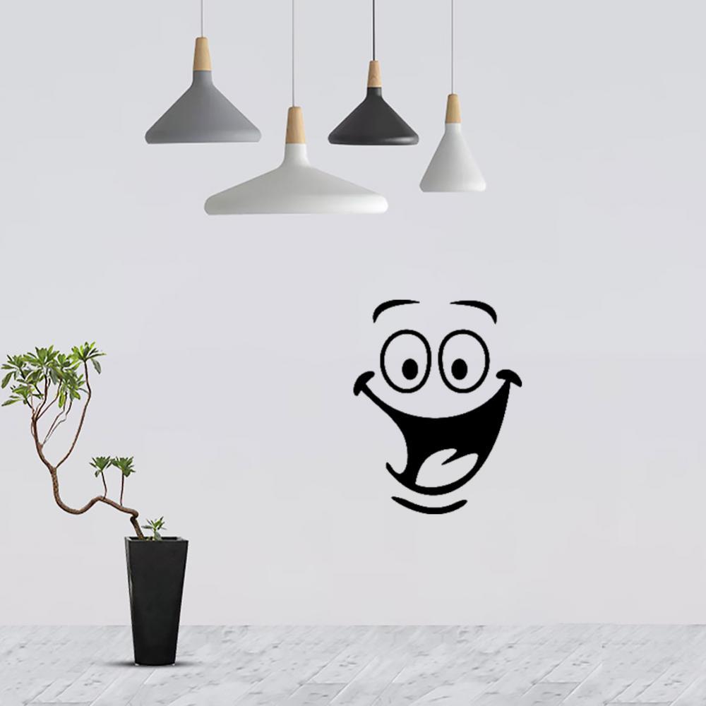 Face WC Toilet Decal Room Art Decor Funny Bathroom Kitchen Wall Sticker Wall Sticker Toilet Stickers Wall Poster
