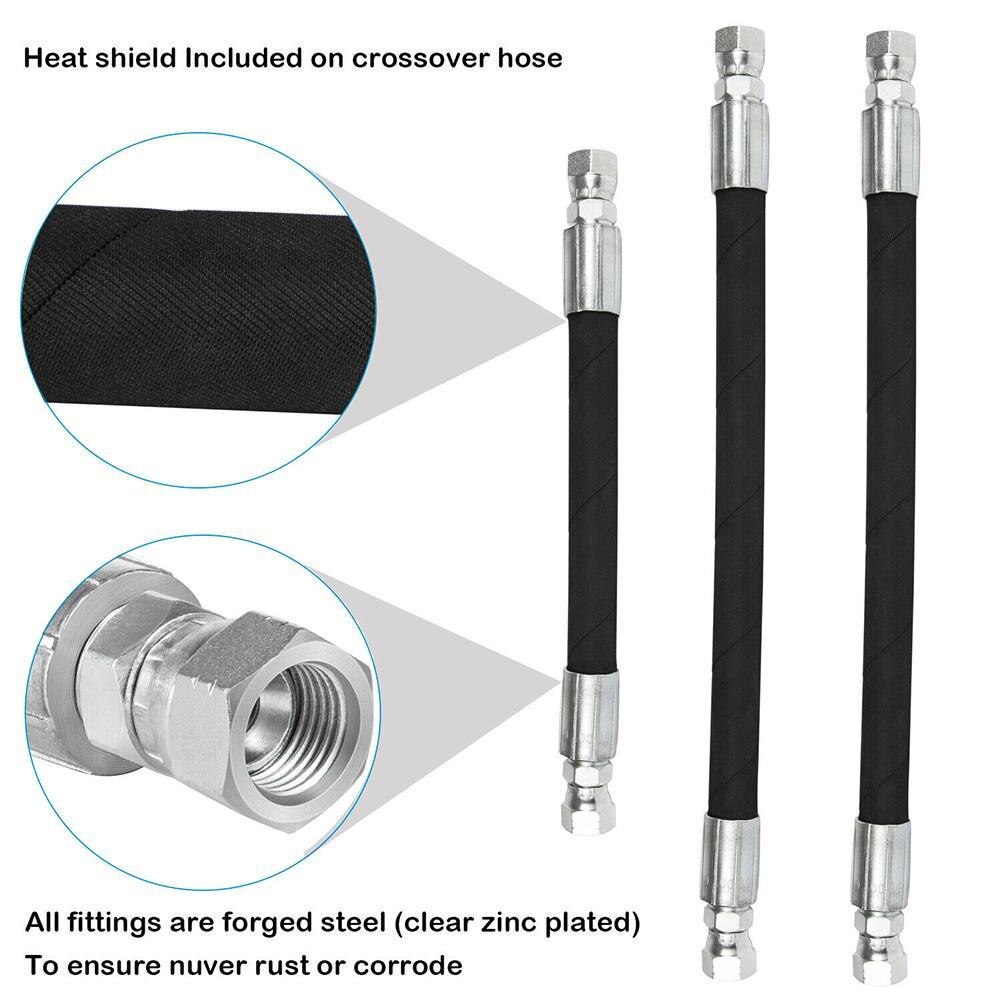 Elevated Pressure Oil Pump For Ford Powerstroke 7.3 Liter Engines 1999 To 2003 High Pressure HPOP Hoses Line Kit Crossover Line