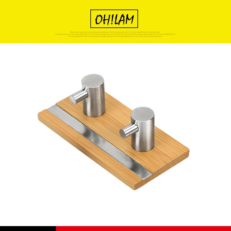 Creatieve Muur Hoed Kleding Lijm Massief Houten Muur Hangers Vouwen Kapstok Houten Muur Woonkamer Keuken Wc Bamboe Rek