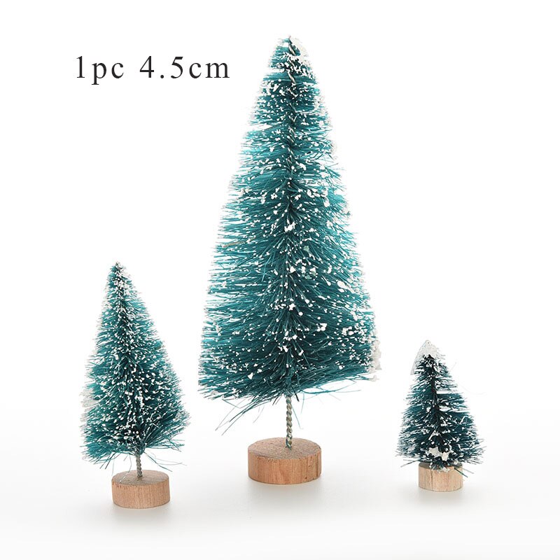 1/3/5/10pcs DIY Christmas Tree Small Pine Tree Mini Trees Placed In The Desktop Home Decor Christmas Dollhouse Decor Kids: 1pc 4.5cm