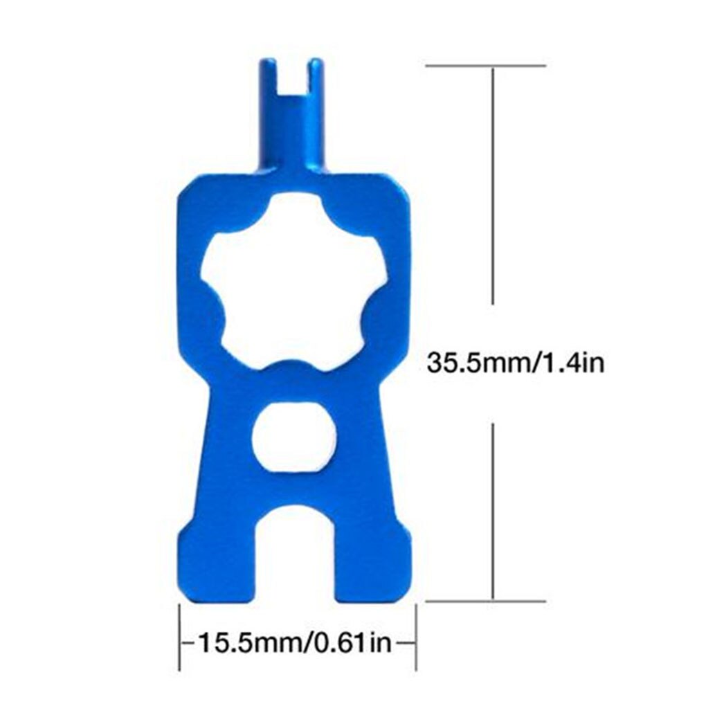 Aluminium Ventiel Remover Ventiel Sleutel Multifunctionele Fiets Ventiel Verwijderen Tool Fiets Reparatie Tool