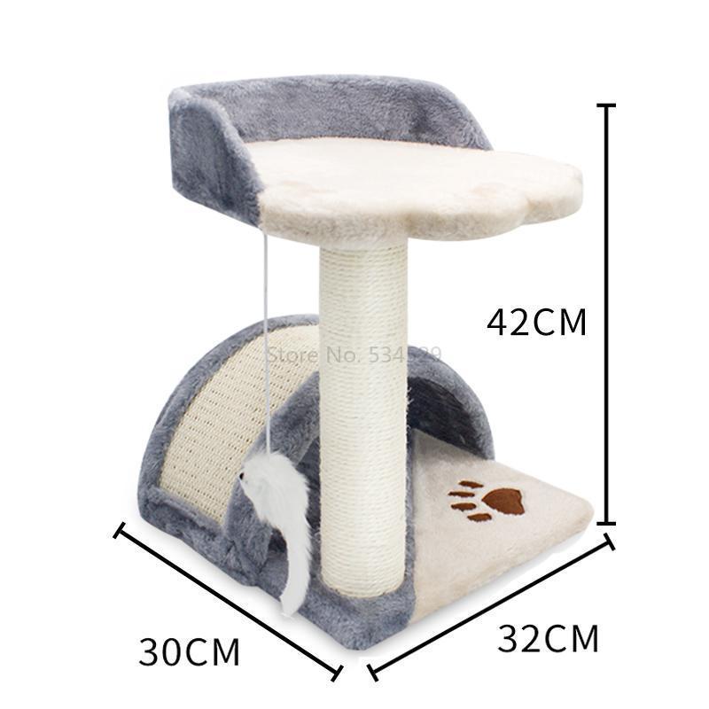 Cat climbing frame grabbing cat tree nest one cat grab column climbing frame small cat jumping platform with nest: Style5