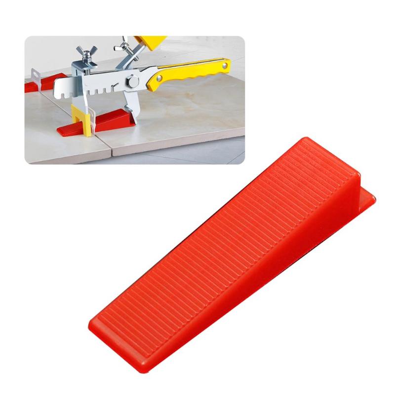 100pcs Tile Leveling Wedges ABS Locator Level Tile Spacers for Flooring Tools Pressure-resistant Reusable Paving Tools