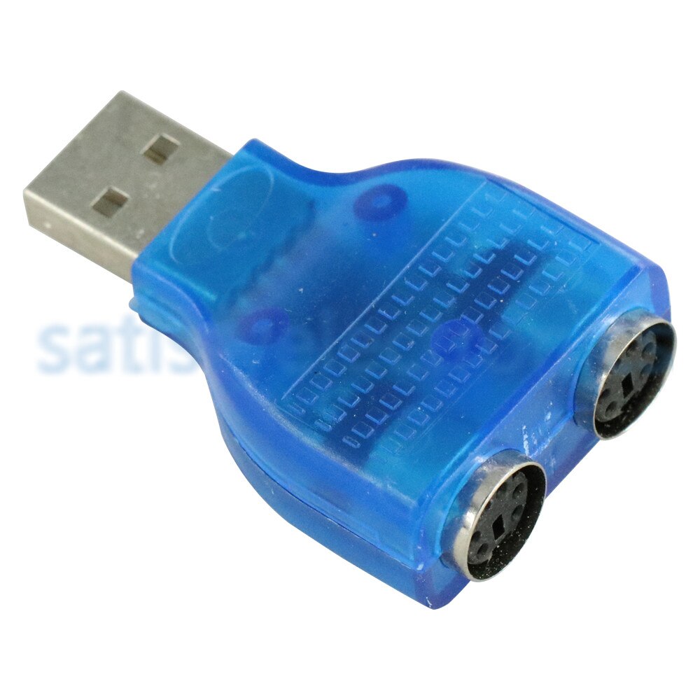 USB Male To Dual PS2 PS/2 Female Adapter Mouse Keyboard Splitter Converter