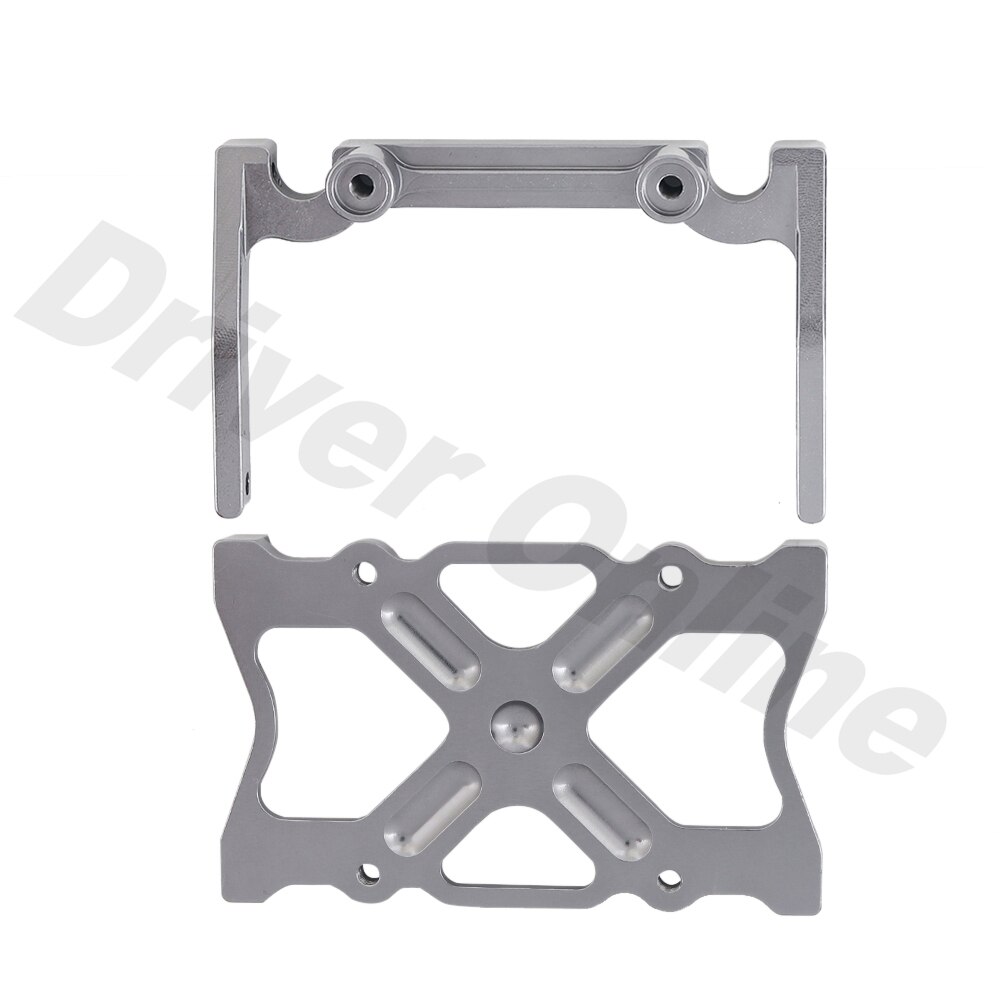 1/10 RC Crawler Chassis In Metallo Kit di 313 millimetri 12.3 "Passo con di Trasmissione In Metallo di Alluminio Asse Telaio In Fibra di Carbonio Ferroviario: Chassis Brace Set G