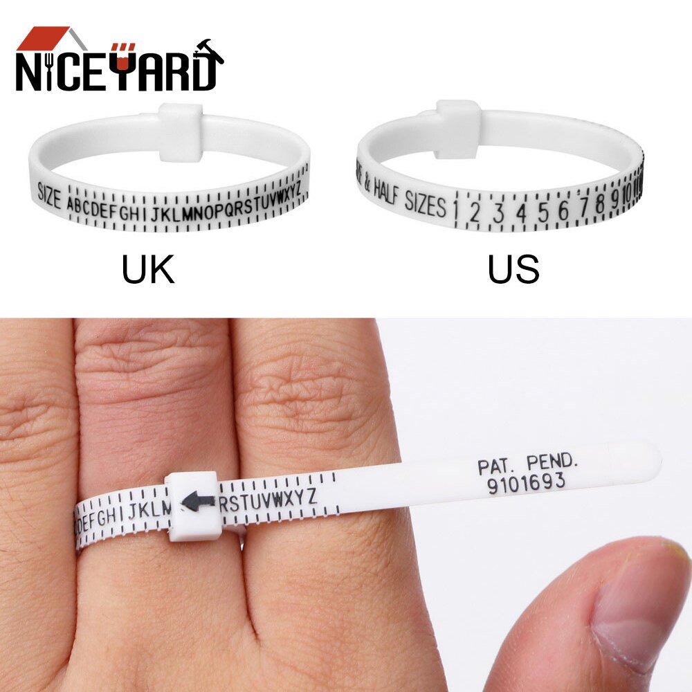Niceyard Professionele Ons Uk Ring Sizer Meten Vinger Gauge Nauwkeurig Meetinstrument Voor Wedding Ring