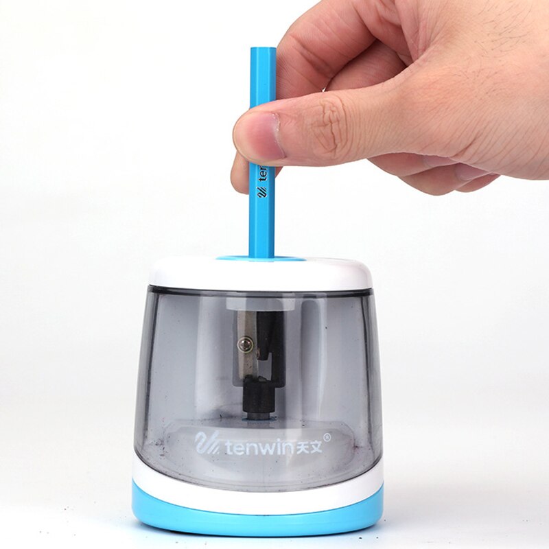 Tenwin Automatic Electric Pencil Sharpener Electronic Pencil Sharpeners For Sketch Painting Kids Stationery School Supplies