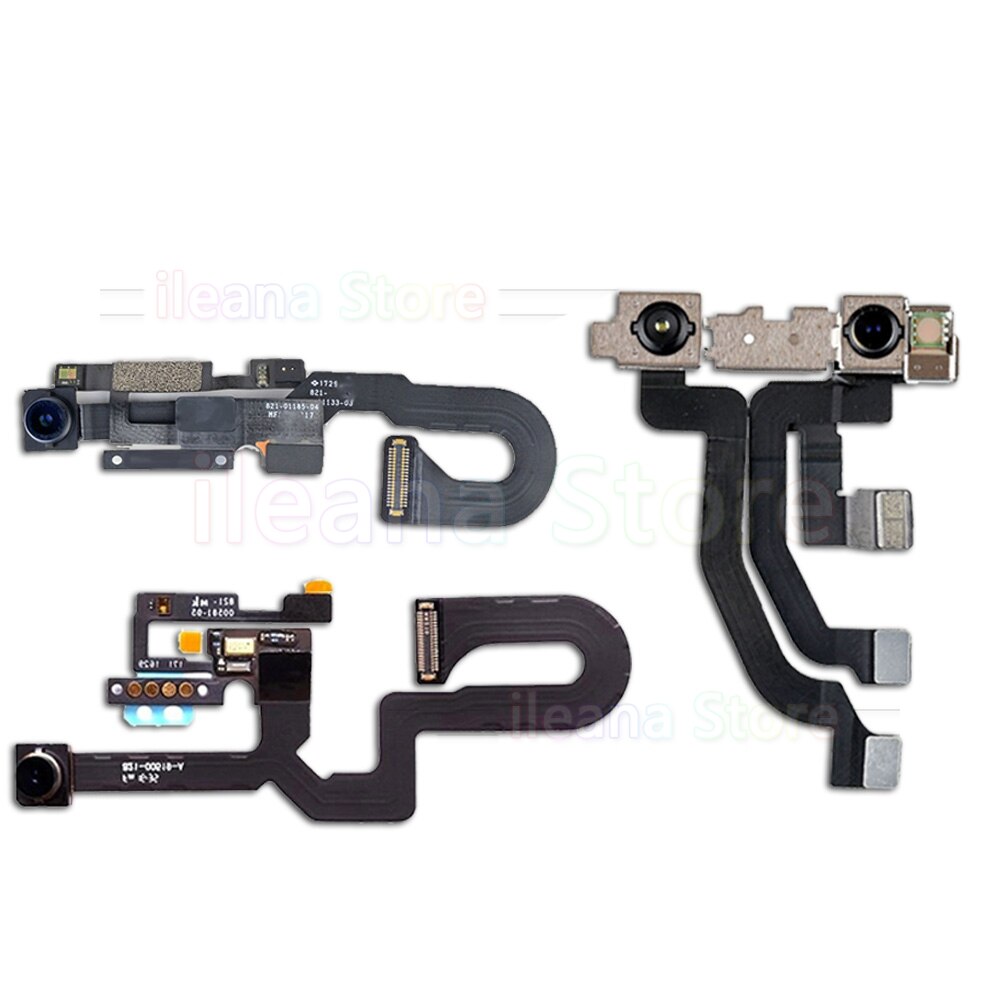Small Front Camera Flex For iPhone X Xs Max XR 7 8 Plus Facing Front Camera Flex Cable Light Proximity Sensor No Face ID