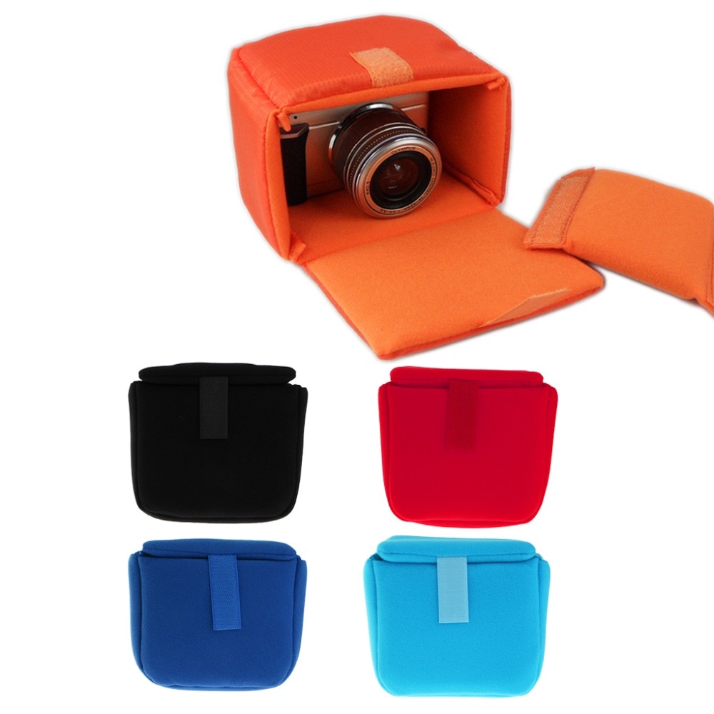 Shockproof Camera Lens Case Pouch Insert Kussen Partitie Gevoerde Tas Voor Dslr