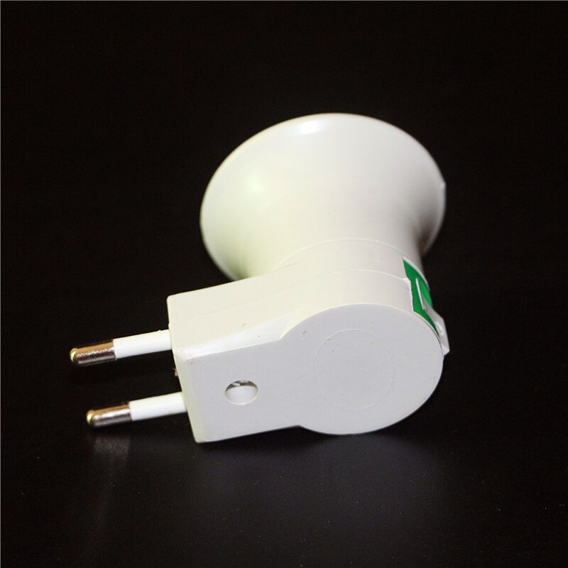 Samlet 1 stk  e27 eu stik adapter med tænd/sluk kontrolkontakt  e27 fatninger lampe base lampe fatning