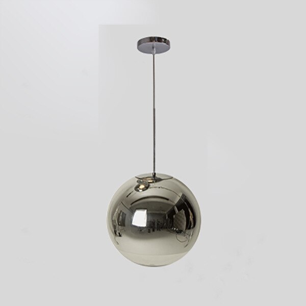 Moderne Mirror Ball Glazen Hanglampen Zilver Goud Globe Loft Hanglamp Glas Bal Hanger Verlichting armatuur suspendu: Chrome Color / Dia20cm
