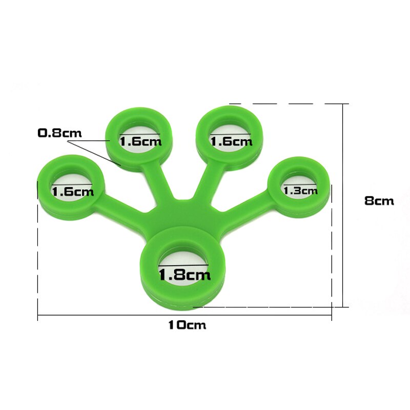 Finger Hand Grip Strengthener Silicone Hand Resistance Band Strength Trainer Fingers Exerciser ZJ55